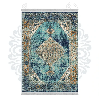 فرشینه از جنس پارچه هازان مخمل ترک طرح سنتی و مدرن برند دفه کد DHU246