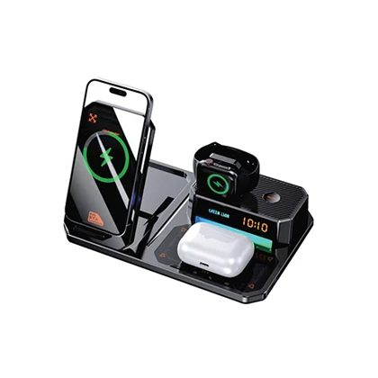 شارژر وایرلس 6 کاره گرین لاین مدل GREEN LION 6 IN1 MULTIFUNCTIONAL GL-WC10