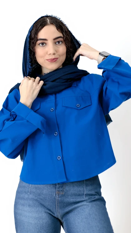 شومیز کراپ رنگی