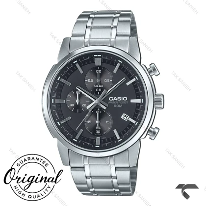 ساعت کاسیو مردانه MTP-E510D-1A1V کورنوگراف سیلور صفحه طوسی Casio-10381-G