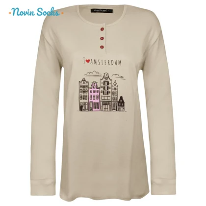 ست بلوز و شلوار زنانه لین مدل نخ پنبه کد 5196-156