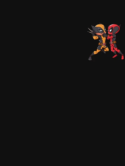 تیشرت کلاسیک ددپول | Deadpool and Wolverline cartoon کد 246762
