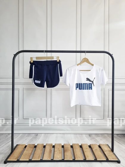 ست کراپ و شورتک طرح پوما Puma