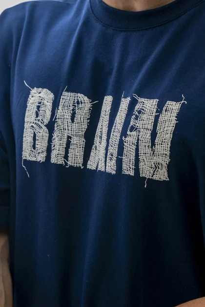 تیشرت باکسی چاپی brain مردانه