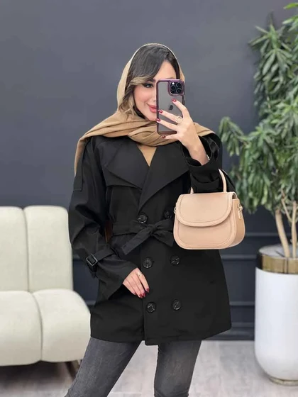 بارانی شش دکمه سرشانه پاگن
