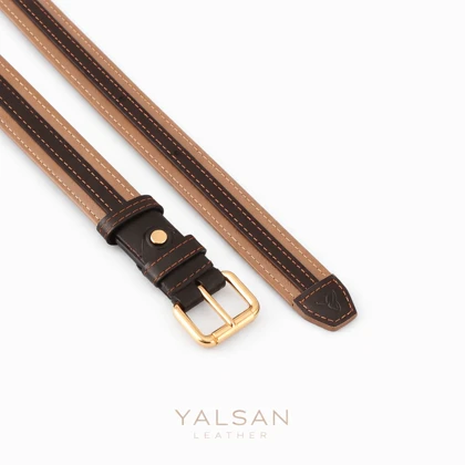 کمربند زنانه چرم یلسان مدل لارن کد139-MC