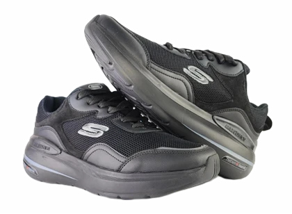 کفش اسپرت و روزمره مردانه برند اسکچرز Skechers مدل مکس مشکی کد 167