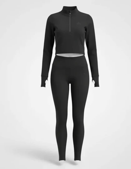 نیم‌تنه آستین بلند+لگ ورزشی زنانه آلو Hyper Fit W