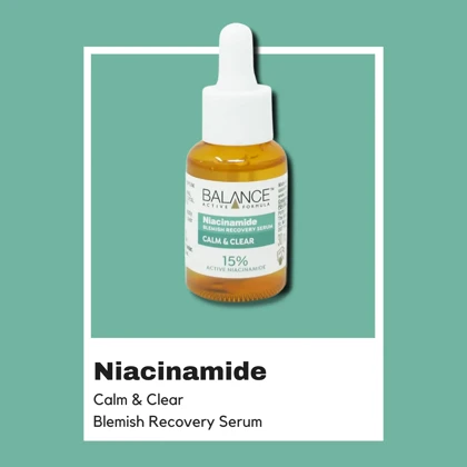 سرم ضد لک و کنترل چربی پوست بالانس Balance, مدل Niacinamide حاوی نیاسینامید 5٪ حجم 30 میلی‌لیتر