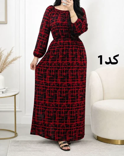 پیراهن ساحلی زنانه نخی خارجی 7621