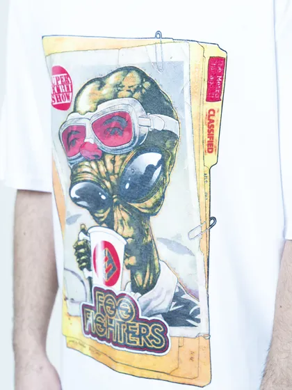 تیشرت مدل ALIEN سفید outlet