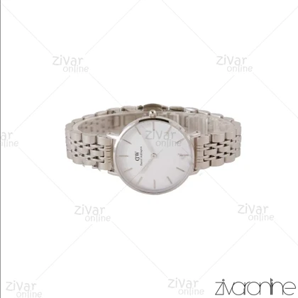 ساعت دنیل ولینگتون زنانه سیلور صفحه سفید مدیوم 104889