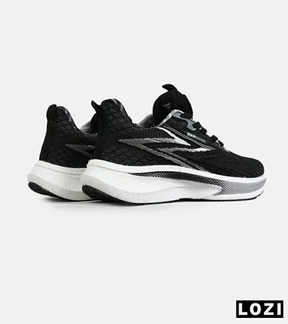 کفش کتانی مردانه و زنانه مشکی سفید GENERIC All Run مدل 7865