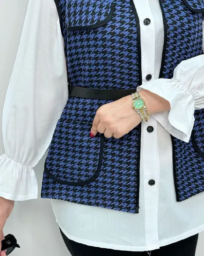 ست سه تیکه شومیز و کمربند