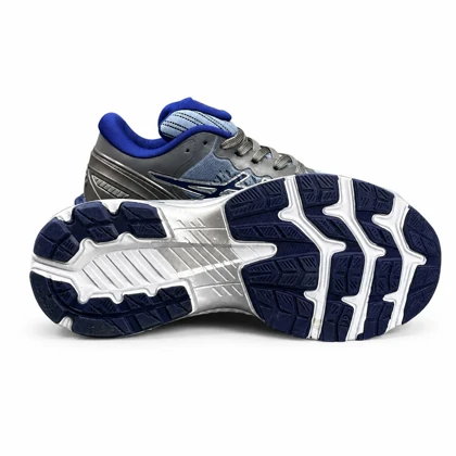 کتانی زنانه مدل اسیکس رانینگ طوسی سرمه ای Asics