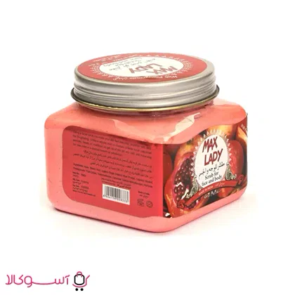 اسکراب لایه بردار مکس لیدی مدل pomegranate حجم 300 میل
