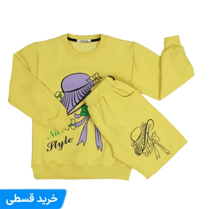 ست دخترانه دورس و شلوار | ست دخترانه 2 تکه بلوز شلوار