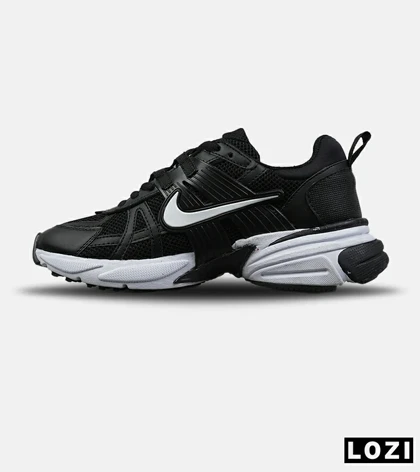 کفش کتانی مردانه و زنانه مشکی سفید Nike Cushlon V2K مدل 8611