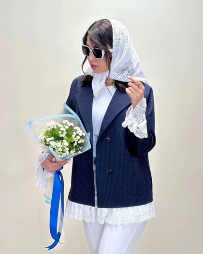 مانتو کتی توردار هستی