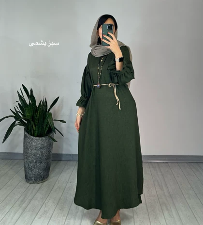 پیراهن مانتویی درفام