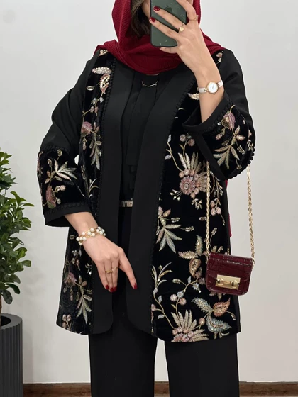 مانتو مجلسی سوزندوزی کانیاو
