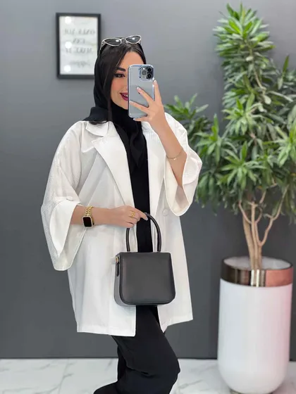 مانتو ژاکارد آستین لاله