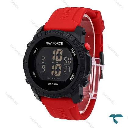 ساعت مردانه نیوی فورس NF7104 مشکی قرمز NaviForce-6968-G
