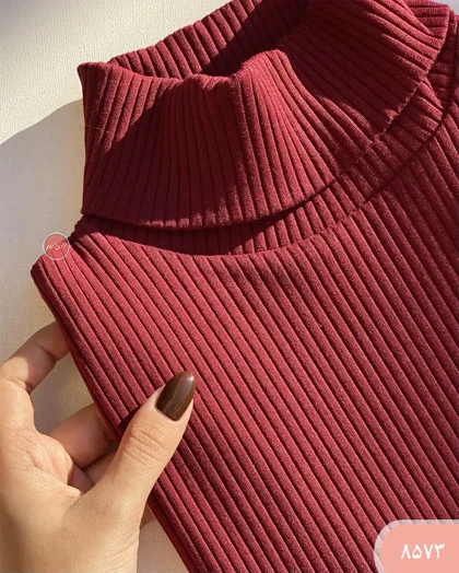 تاپ یقه اسکی کرکره ای 8573