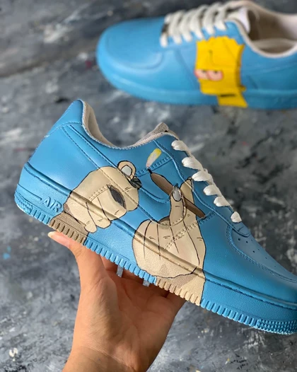 کفش اسپرت nike air force طرح سیمسون ها کد 88206