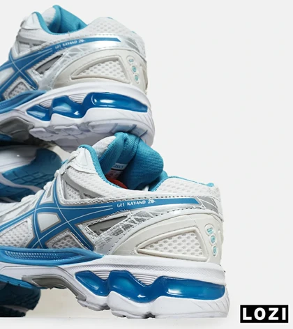 کفش کتانی مردانه سفید آبی ASICS KAYANO 20