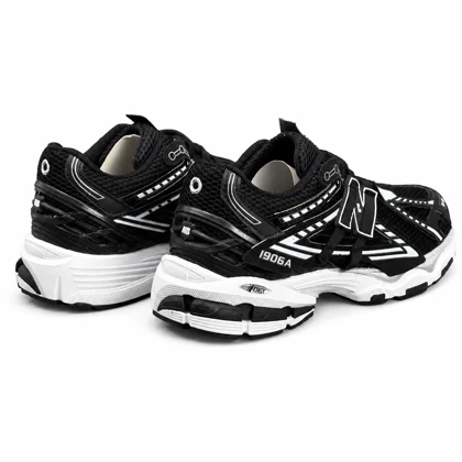کتانی مردانه و بزرگ پا نیوبالانس مشکی سفید New BALANCE 1906