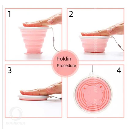 لیوان سیلیکونی تاشو بلک دیر 180ML