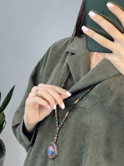 پیراهن مانتویی هلن