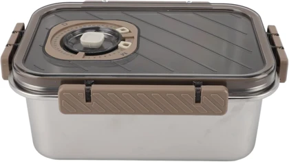 ظرف نگهدارنده غذا فریزری استیل مستطیل قفل دار