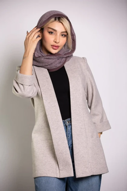 پالتو فوتر زنانه یقه شالی