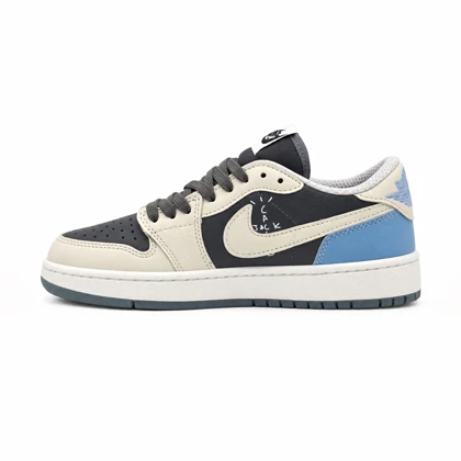 کفش و کتانی زنانه و دخترانه مدل نایک ترویس NIKE TRAVIS رنگ طوسی آبی کد 30362