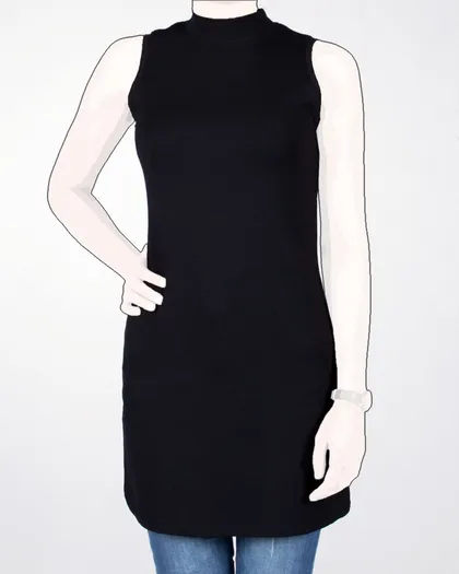 زیر سارافونی مشکی ساده زنانه