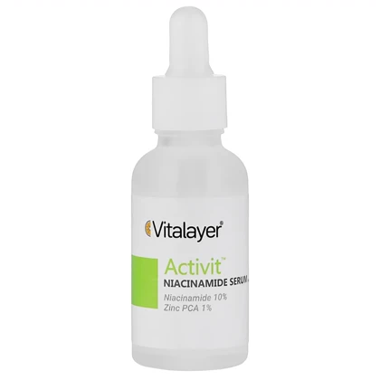 سرم نیاسینامید ویتالیر مدل Activit مناسب پوست چرب، مختلط و مستعد جوش حجم 30ml