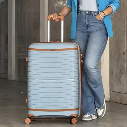 چمدان نشکن تیتان پلورا مدل TITANPLORA - TP6666 TRAVEL IN STYLE سری 4 عددی (کیف آرایشی هدیه)