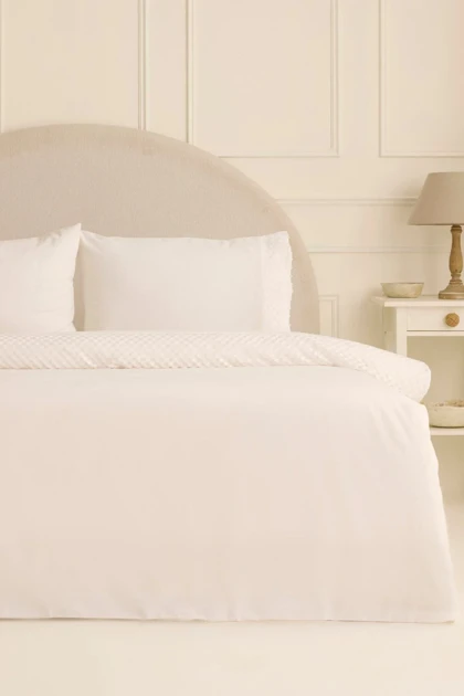 سرویس روتختی دو نفره Karaca Home مدل Elvion پنبه - سفید