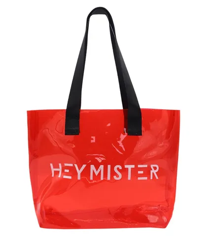 کیف استخری شفاف ضد آب طرح Hey Mister کد 15106