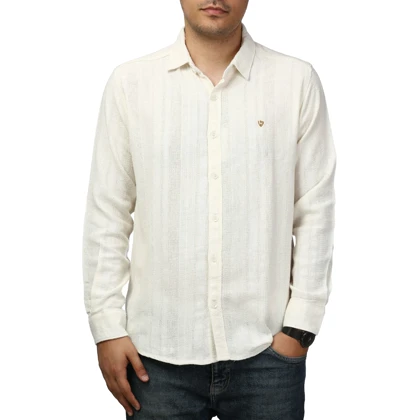 پیراهن آستین بلند کنفی مردانه مدل 61011040