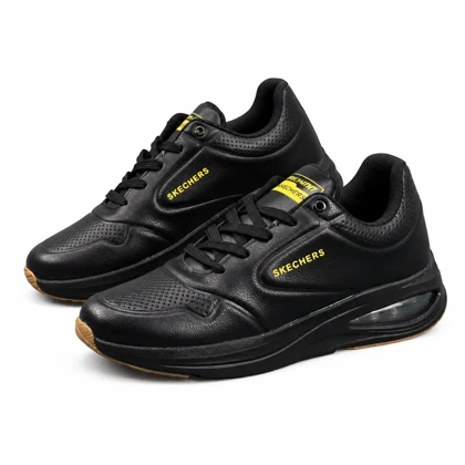کفش کتانی رانینگ مردانه اسکیچرز زیره کپسولی مشکی SKECHERS