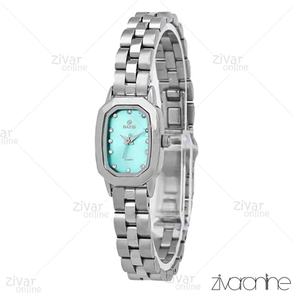 ساعت داتیس زنانه صفحه آبی تیفانی نگین‌دار 106917