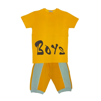 ست تیشرت و شلوارک پسرانه مدل BOYS