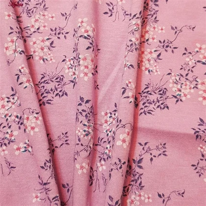 تاپ راحتی زنانه طرح برگ رنگ یاسی ماییلدا کد 5328-2