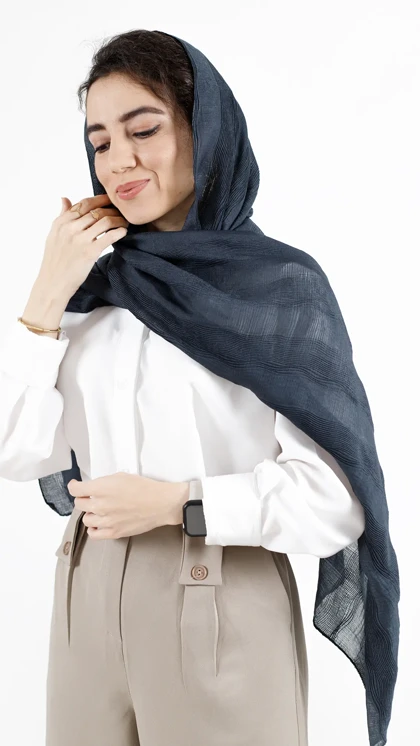 شال پلیسه راه راه