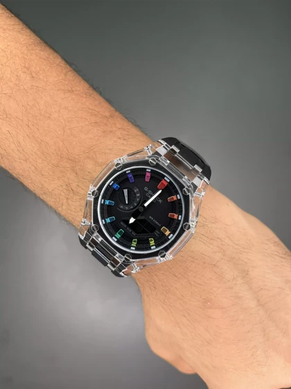 ساعت مچی کاسیو جی شاک اندکس هفت رنگ Casio G-SHOCK GA-2100