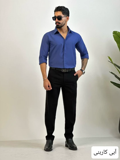 پیراهن مردانه پارچه ای ساده_کد4502
