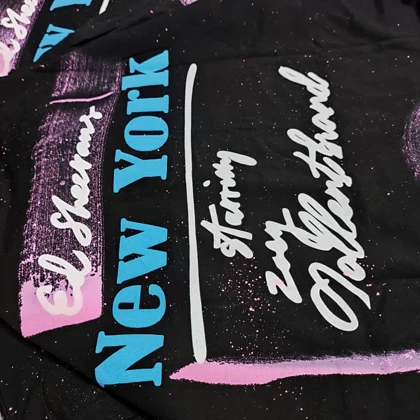 تیشرت NEW YOEK مشکی سایز XxL (توضیحات توجه کنید راهنمای سایز)
